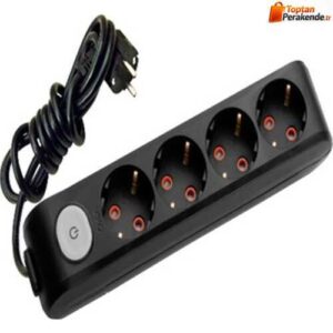 Viko Multi-Let Dörtlü Grup Priz Anahtarlı Topraklı 2 Metre Siyah (Çocuk Korumalı) 90137402